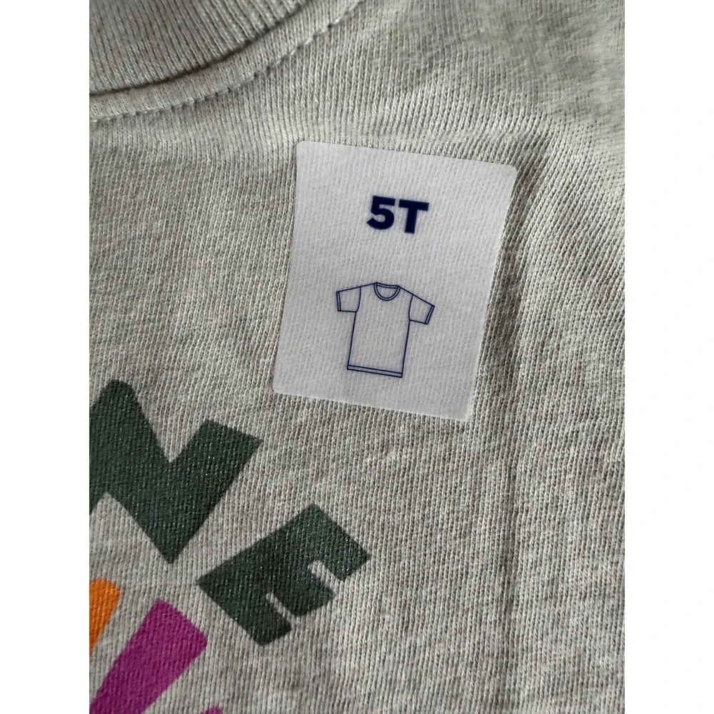 Old Navy Toddler Rise & Shine Club Graphic Tee Sage Green 5T Short Sleeve Shirt